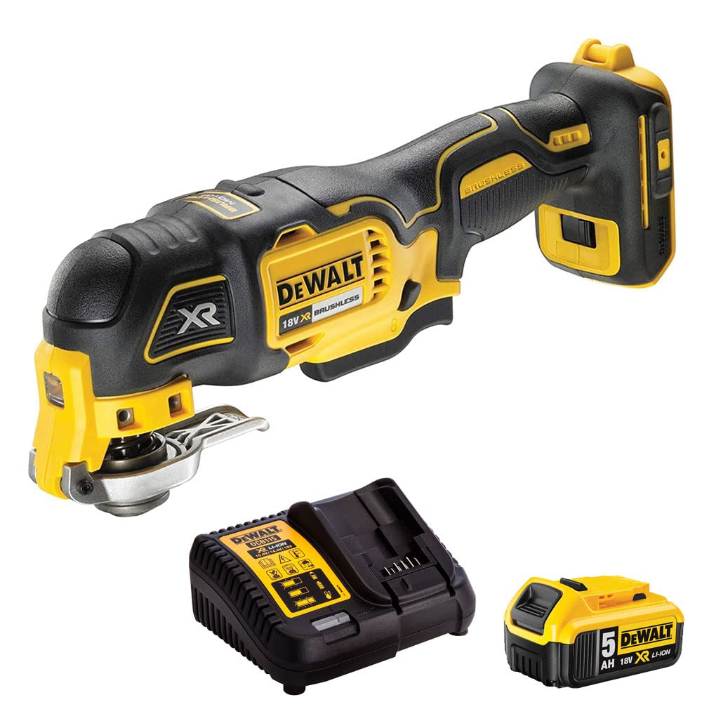 Dewalt DCS356N 18V Brushless Oscillating Multitool with 1 x 5.0Ah Battery & Charger