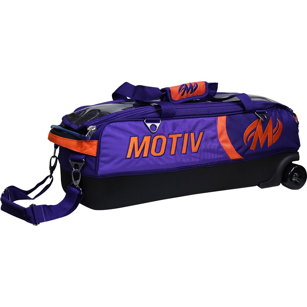 Amazon.com: MOTIV Apex Triple Slim-Roller Bowling Bag With Shoe