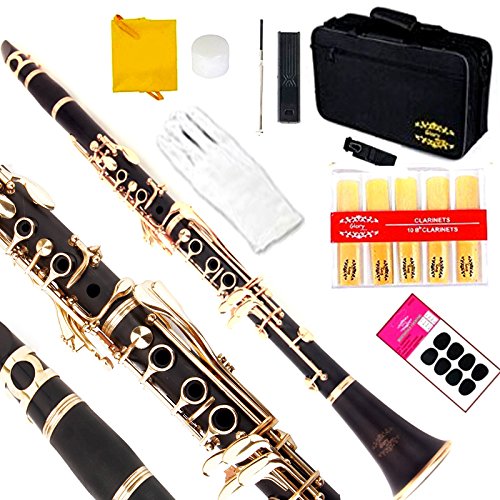 Buy Glory Black/Gold keys B Flat with 2 Barrels, 11reeds,8
