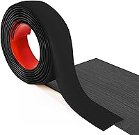 Vista 40 de Art3d Tira de transición de vinilo autoadhesiva de 4 pies, divisor plano de tira laminada para unir huecos, transición de umbral de alfombra, Marrón