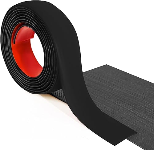 Miniatura 38 de Art3d Tira de transición de vinilo autoadhesiva, tira de suelo laminada, tira divisora plana para unir huecos del piso, transición de umbral