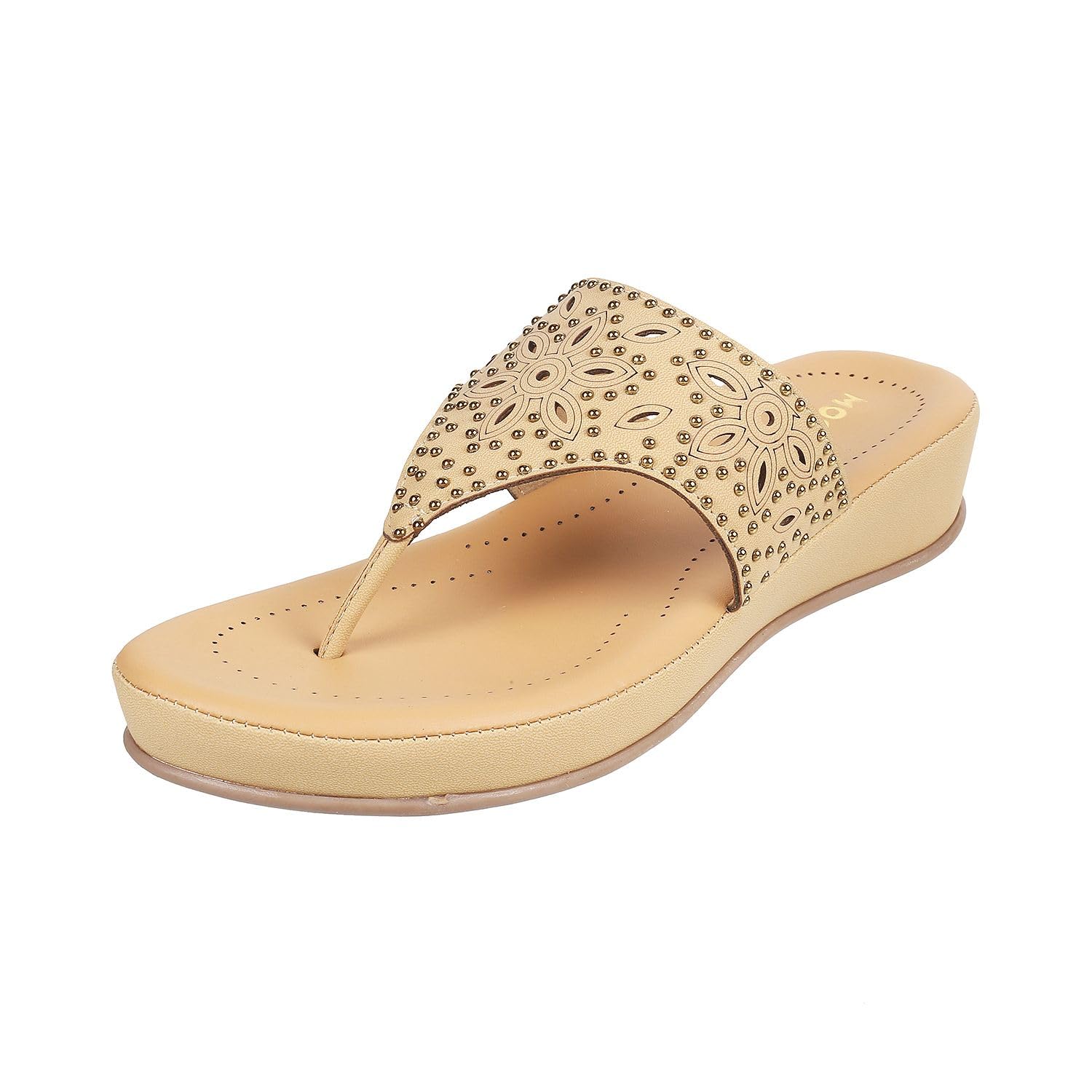 Mochi Women Beige Comfort & Fashion Wedge Heel Sandal UK/7 EU/40 (44-59) (B0CB8W7Z2F) Amazon Price History, Amazon Price Tracker