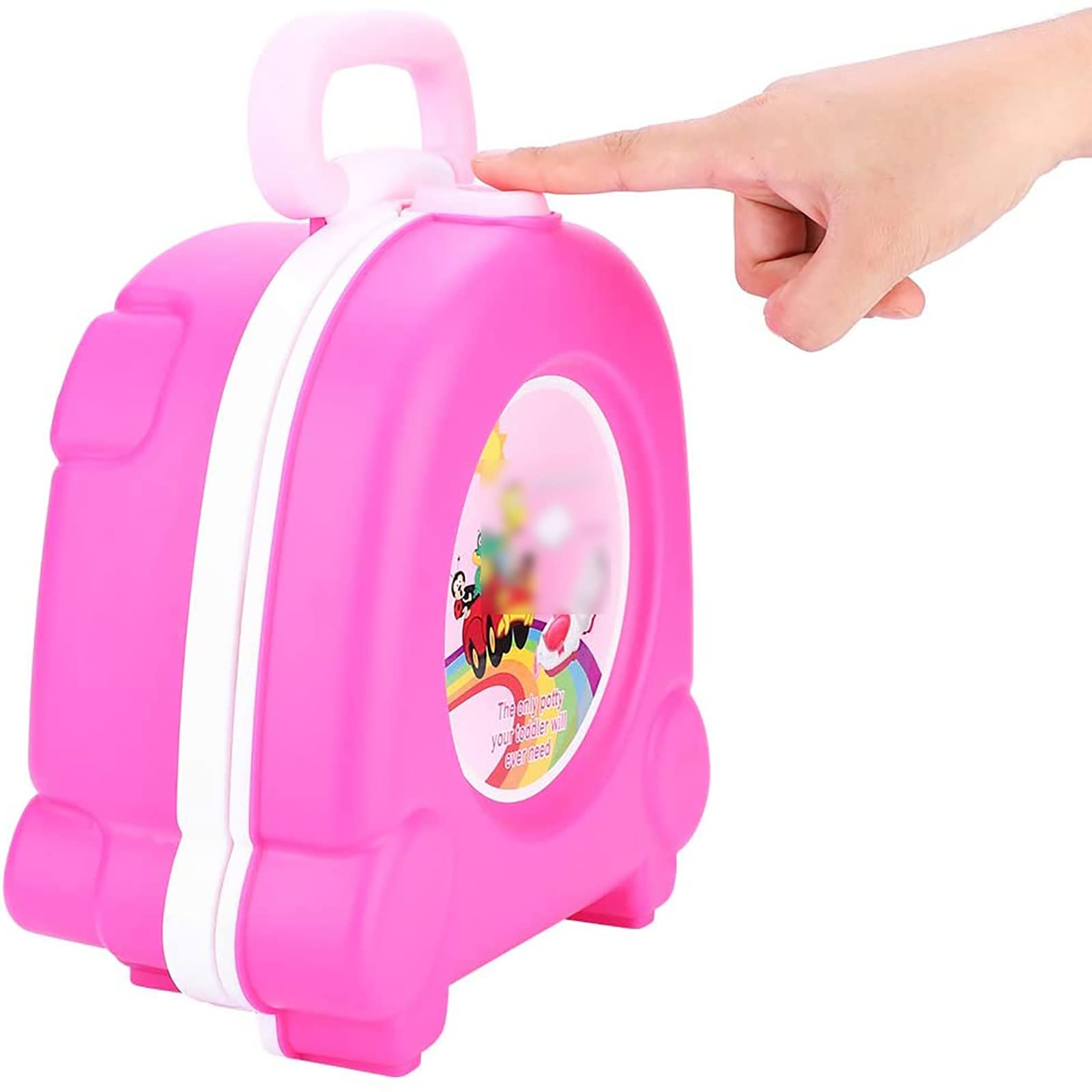 Kids Travel Potty Outdoor Draagbare Toilet Reizen Wear Seat Seat Potty Baby Training Badtop Verwijderbare Opvouwbare WC Trainer,A