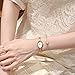 Women's Vintage Oval Watches Luxury Minimalism Bracelet Small Gold Tone Watch Ladies Analog Waterproof Watch Fashion Bangle Bracelet Dress Watch with Stainless Steel Band (Y Gold White)