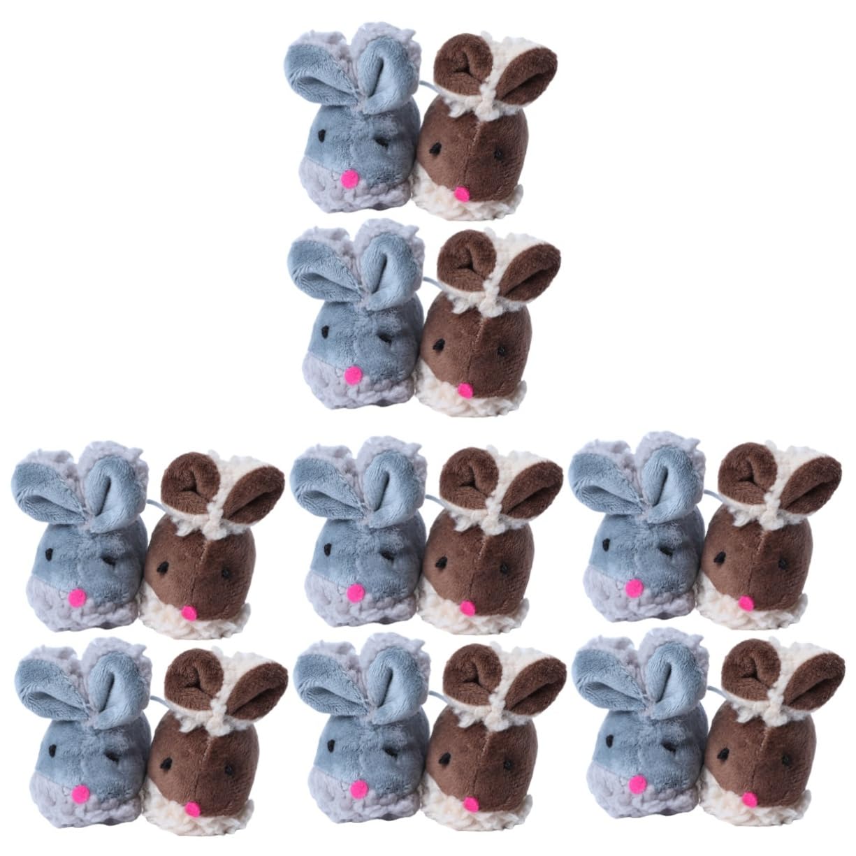 VANZACK 16pièces Jouets pour Chats Forme De Souris Jouets Molar Interactifs pour Instinct De Chasse Et Encourager Activité des Chats Intérieur