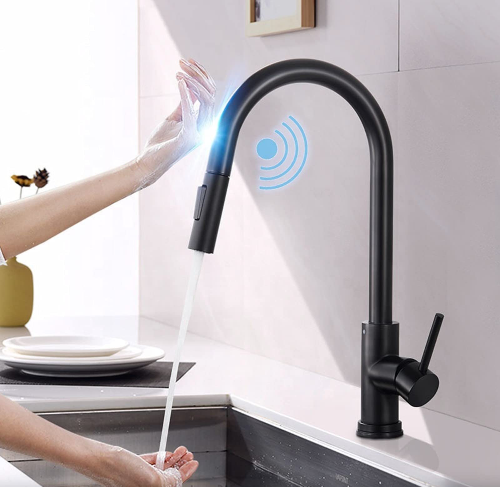 Buy Genesys Smart FOne Modern Single Handle Gooseneck Touchless Hands