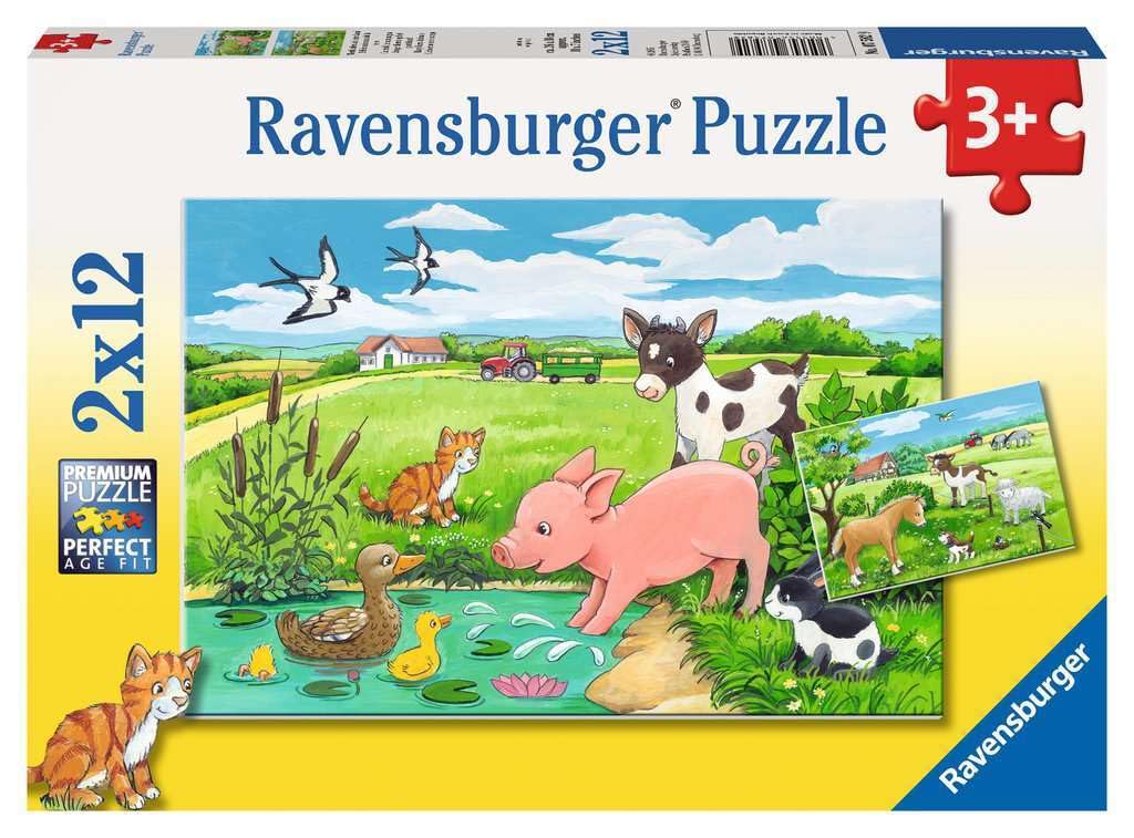 Ravensburger 07582 9 "Baby Animals on The Farm" Puzzle (24-Piece)