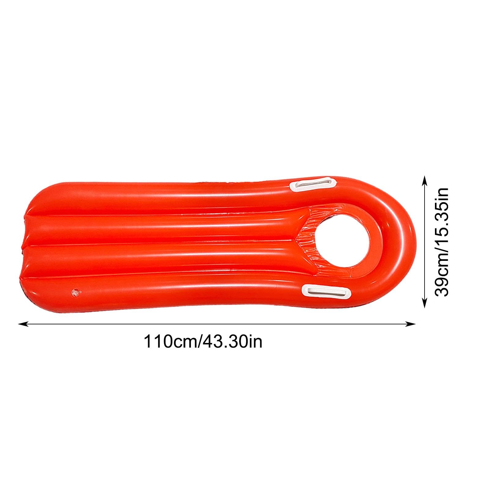 Bodyboard Con Corda 105x51 Cm – Per Adulti E Ragazzi Da 14 Anni, Portata 85kg, Design Floreale Rosso Rosa!