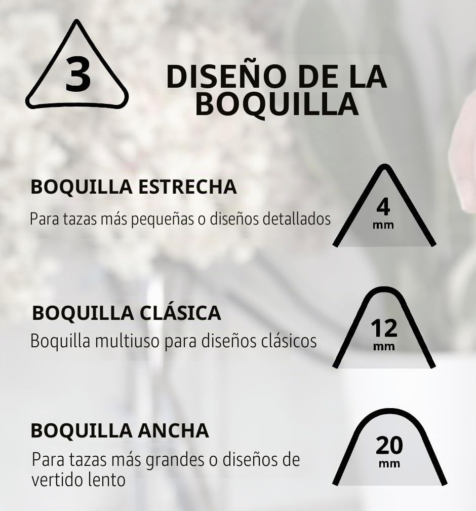 KRUVE Create Three Spout Latte Art - Jarra de 440 ml, acero inoxidable, diseño sin mango, tres perfiles únicos de boquilla (plata)