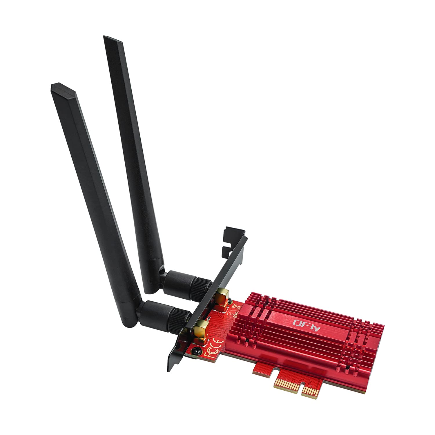 QFly WiFi Card 6E 5400Mbps (6GHz&5Ghz&2.4GHz) PCIe WiFi 6E Card