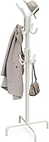 Vista 8 de Simple Houseware - Perchero de pie organizador para abrigos y sombreros, 12 ganchos, bronce