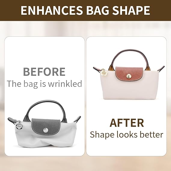 Longchamp le pliage çanta düzenleyici çanta düzenleyici el çantası sırt çantası düzenleyici kullanım (bej-XS03)