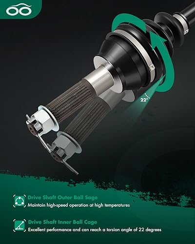 Vista 428 de SCITOO 1333081 1333947 Eje CV trasero izquierdo derecho para 2016-2020 para Polaris General 1000 2017-2020 para Polaris General 4 1000 2015-2018