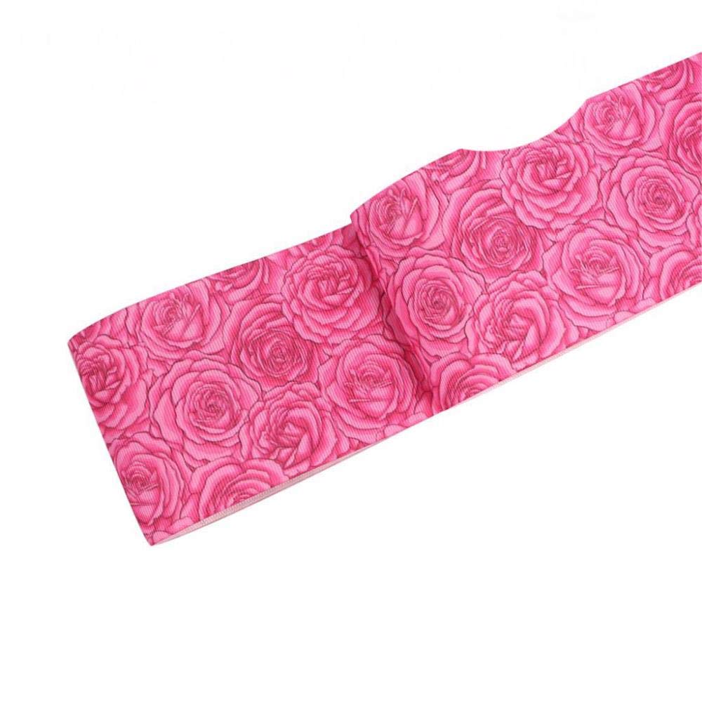 Cinta de grogrén con diseño de rosas de 16 mm a 75 mm de estilo retro, para decoración de fiestas o fiestas de 50 yardas/rollo, 24535, 50mm grosgrain