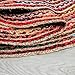 RIANGI - 7' Round Handwoven Jute Chindi Area Rug - Colorful Boho Rugs for Living Room - Hand Braided Multicolor Bohemian Rug for Farmhouse, Bedroom, Dining Room, Classroom, Hallway, Kitchen, Office