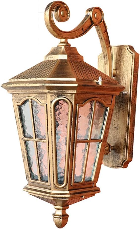 Luminaire extérieur alu moulé étanche avec applique murale octogonale