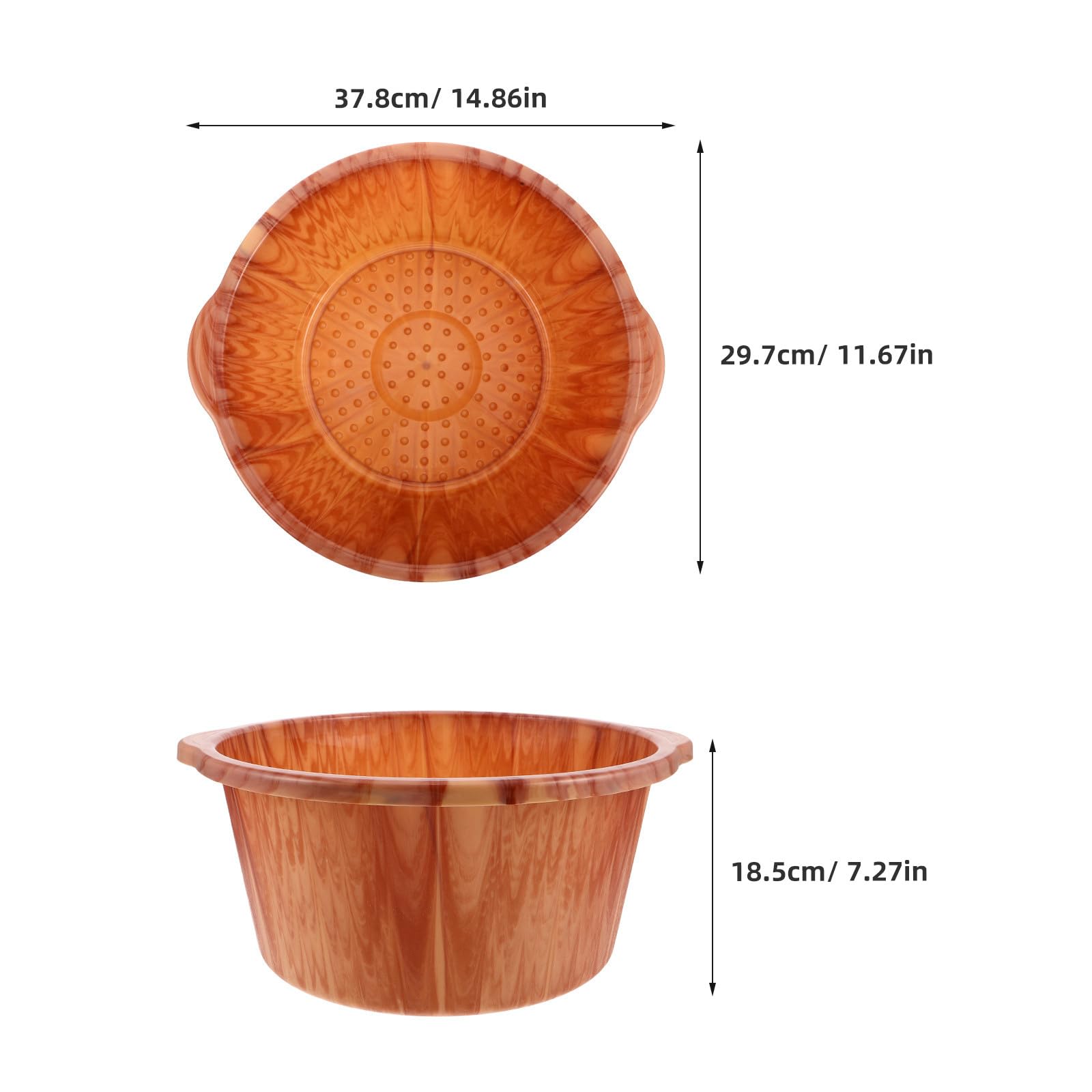 NUOBESTY Vasca per pediluvio: vasca per pediluvio in plastica per l'ammollo dei piedi - idromassaggio per massaggi per la cura di sé in casa e per feste
