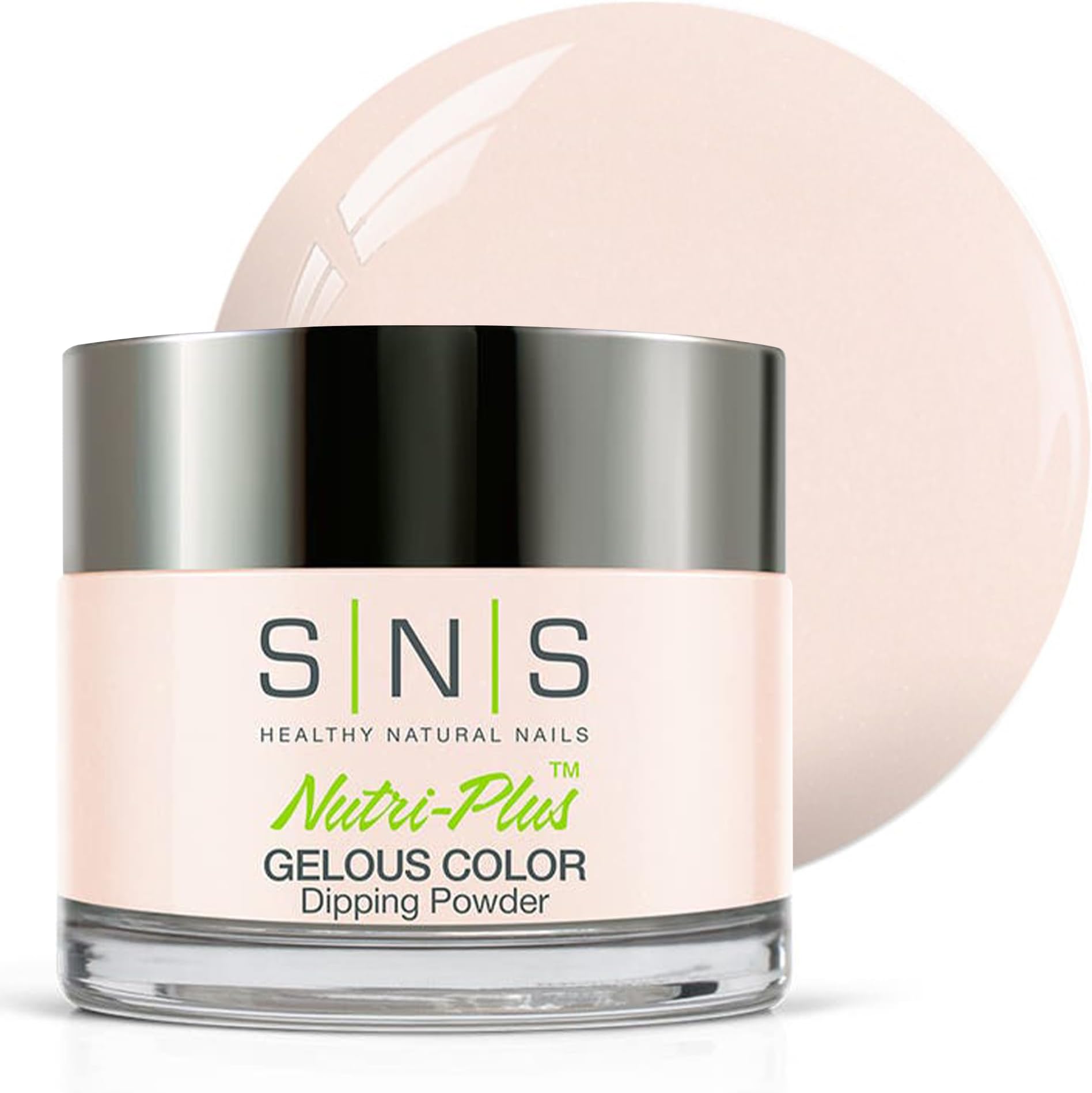 SNS Nail Dip Powder, Gelous Color Dipping Powder - Barely There Pink (Pink, Pastel/Cream, Shimmer) - Long-Lasting Dip Nail Color Lasts 14 Days - Low-Odor & No UV Lamp Required - 1oz