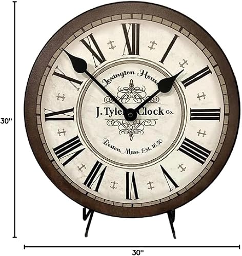 Miniatura 10 de Reloj de pared Vermont marrón, disponible en 8 tamaños, la mayoría de los tamaños se envían de 2 a 3 días, susurro silencioso.