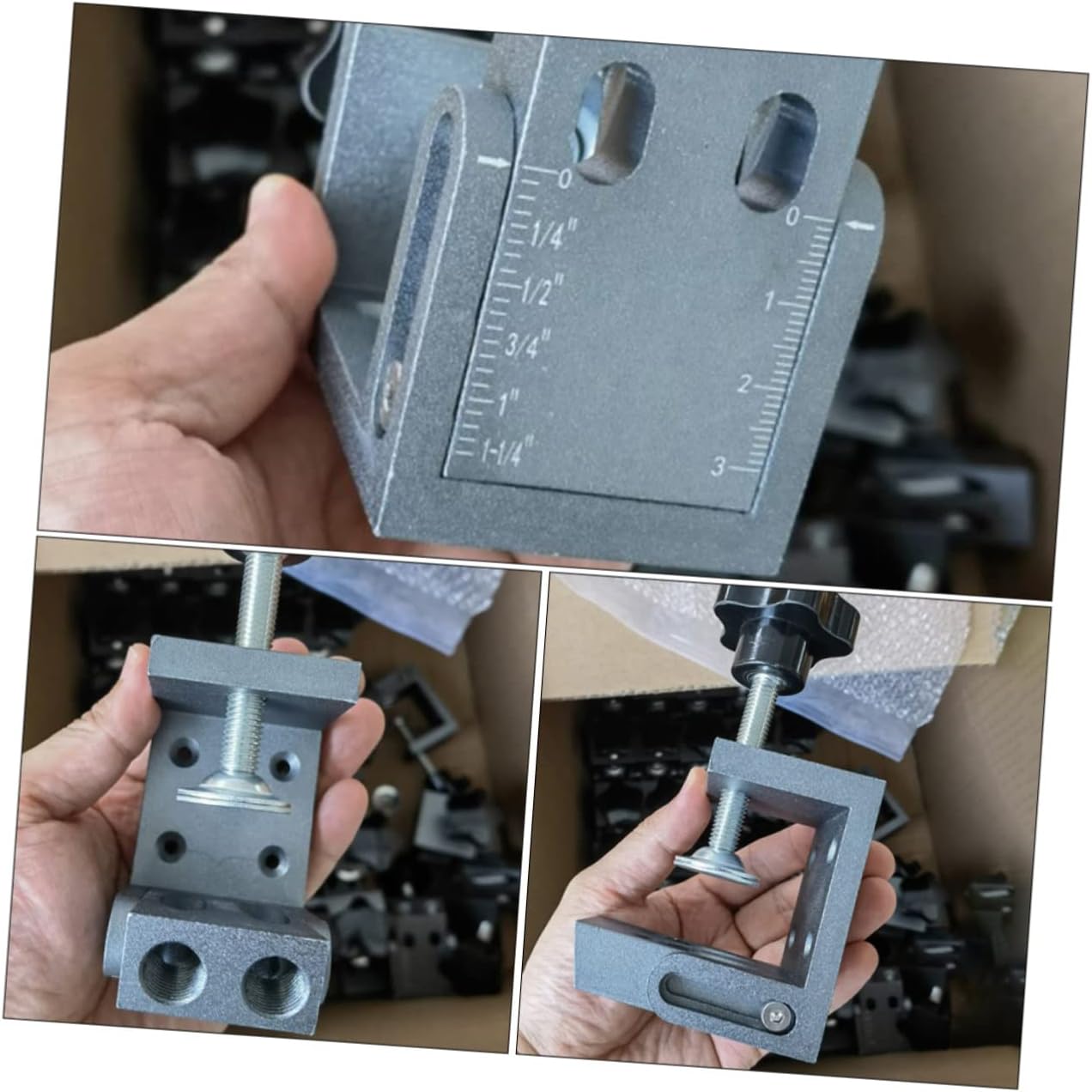 1set Adjustable Inclined Hole Positioner Tool for Woodworking Drilling Guide Scale for Accurate Punching and Positioning of Wooden Boards