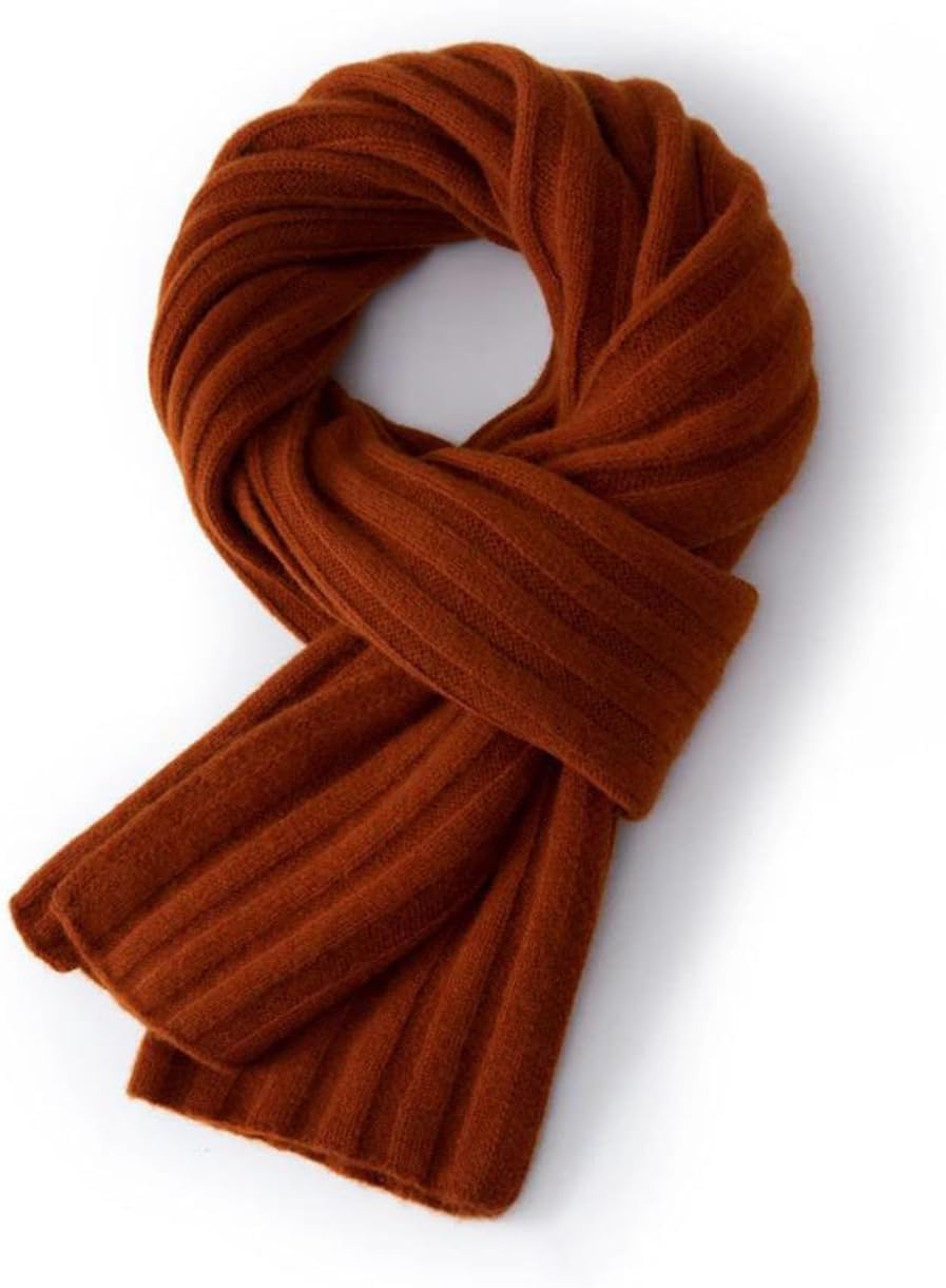 Women's Scarf Warm Knitted Shawl Wrap Solid Color Soft And Casual Neckwear For Everyday Fashion