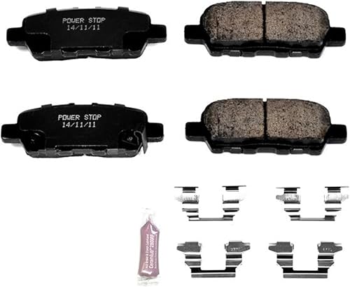 Miniatura 3 de Power Stop Z23-1393 Pastillas de freno de cerámica con infusión de fibra de carbono Z23 Evolution Sport con hardware