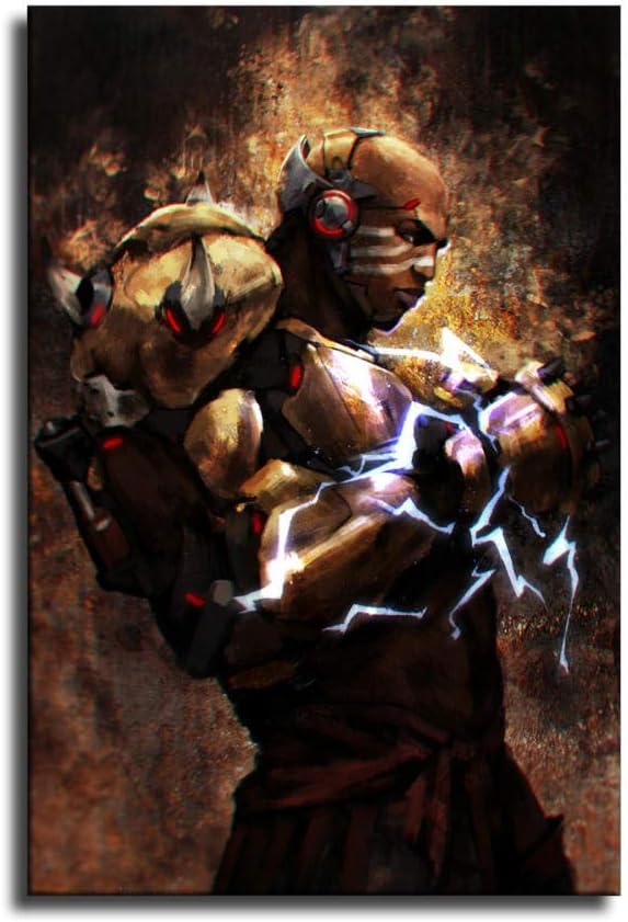 WENIN Overwatch doomfist Fanart Canvas Art Poster and Wall Art Picture Print Modern Family Bedroom Decor Posters