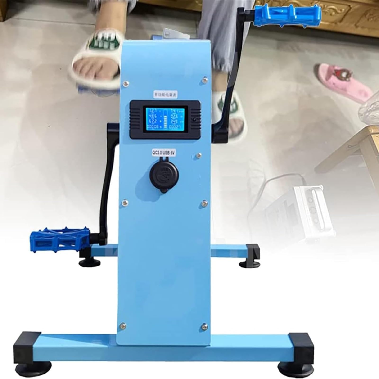 Generador de pie, Cargador de 350 W, Fuente de alimentación de Emergencia, generador de pie Multifuncional, generador de pie con iluminación superbrillante y Pantalla