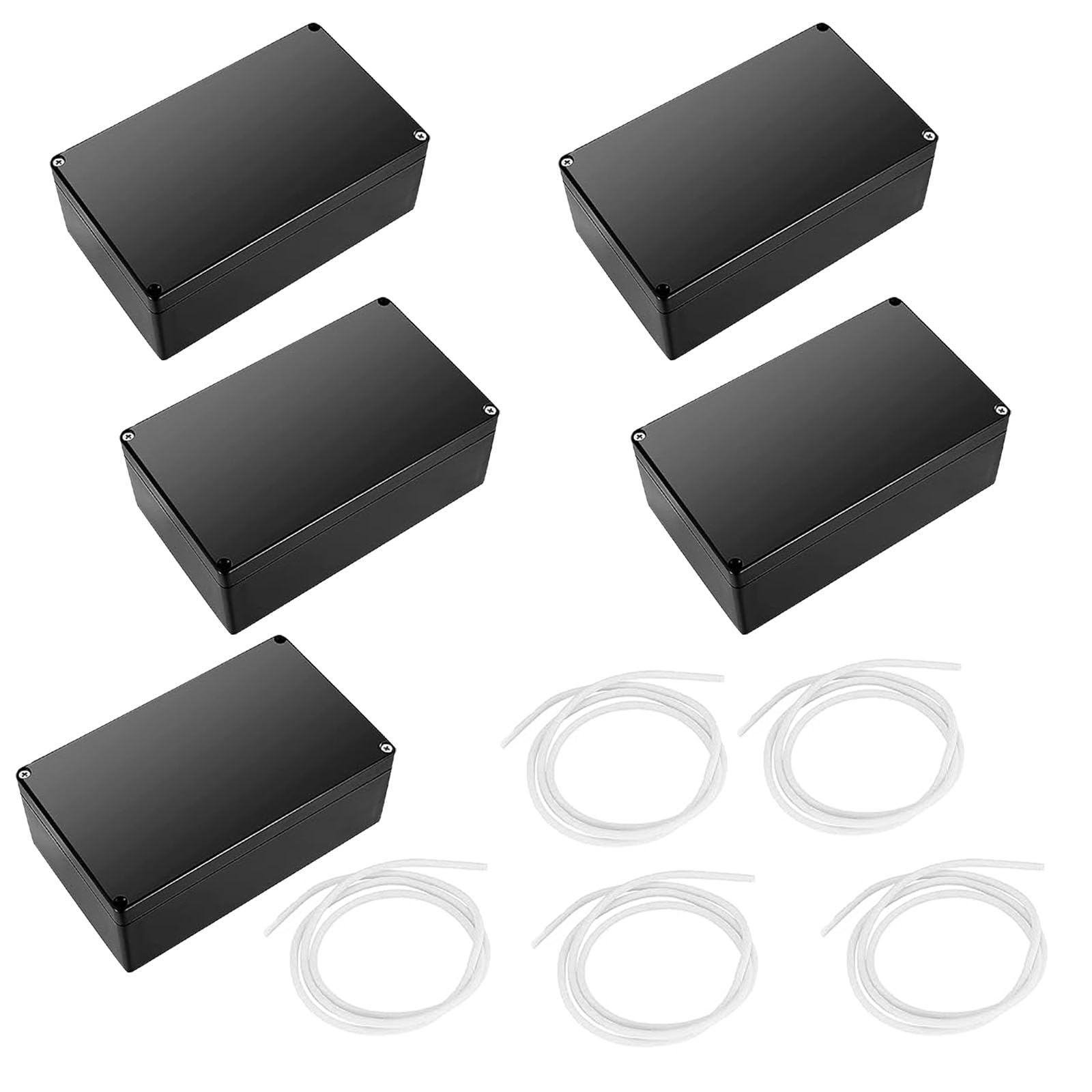 Waterdichte IP65 lege behuizing, 5 stuks, elektronische behuizing, 58 x 83 x 34 mm, kunststof behuizing met transparante afdekking, universele projectbehuizing, aansluitdoos Waterdichte IP65 lege behuizing, 5 stuks, elektronische behuizing, 58 x 83 x 34 mm, kunststof behuizing met transparante afdekking, universele projectbehuizing, aansluitdoos