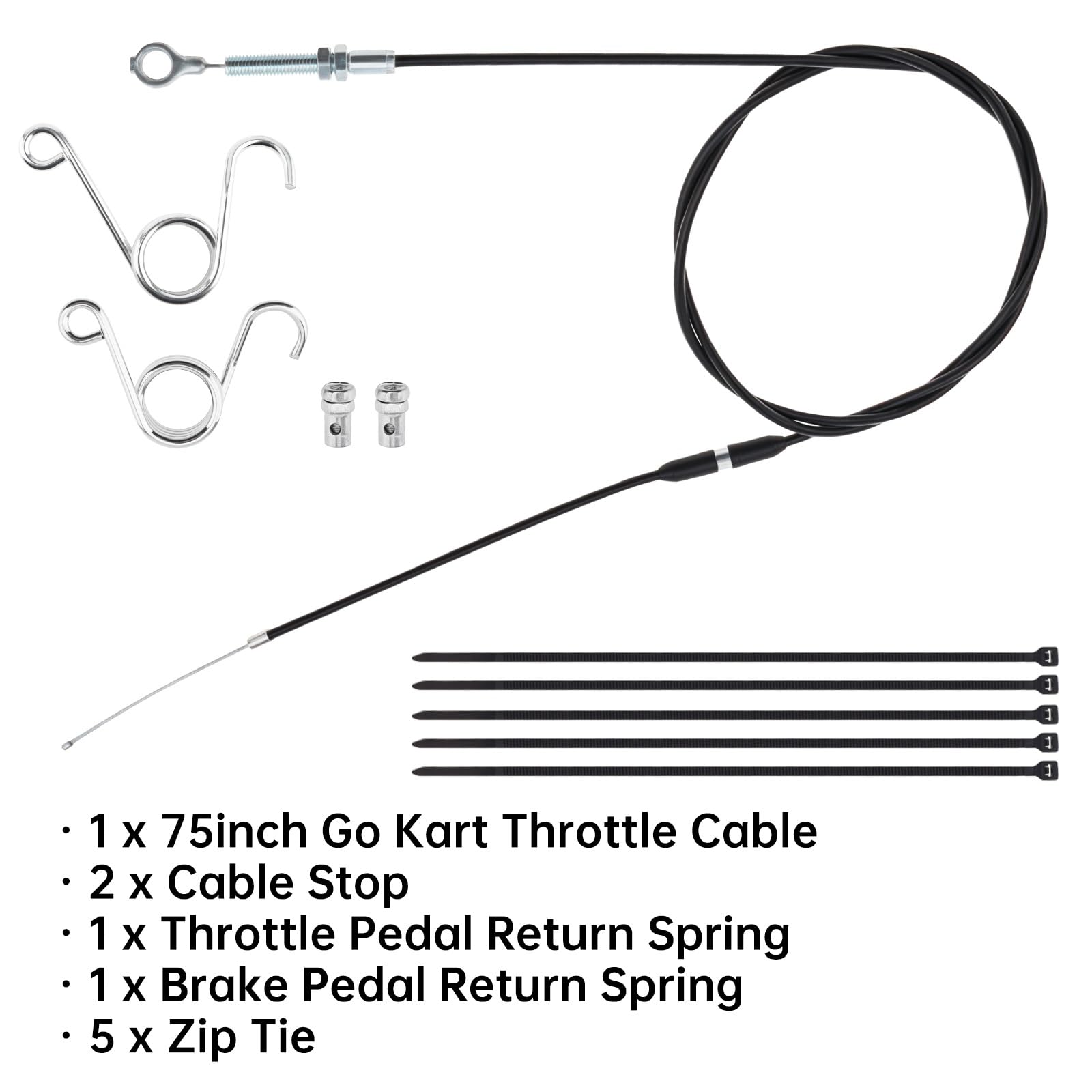 Cable de Acelerador Motocicleta 190cm para 90cc 110cc 125cc 150cc 200cc 250cc Go Kart Scooter Gas Buggy Cable De Acelerador