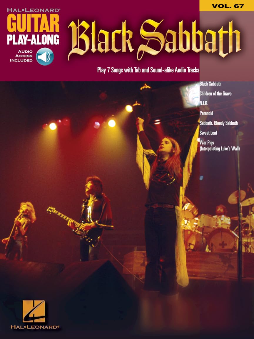 Guitar Play Along Volume 67 Black Sabbath Guitar Book/Cd (Hal Leonard Guitar Pl