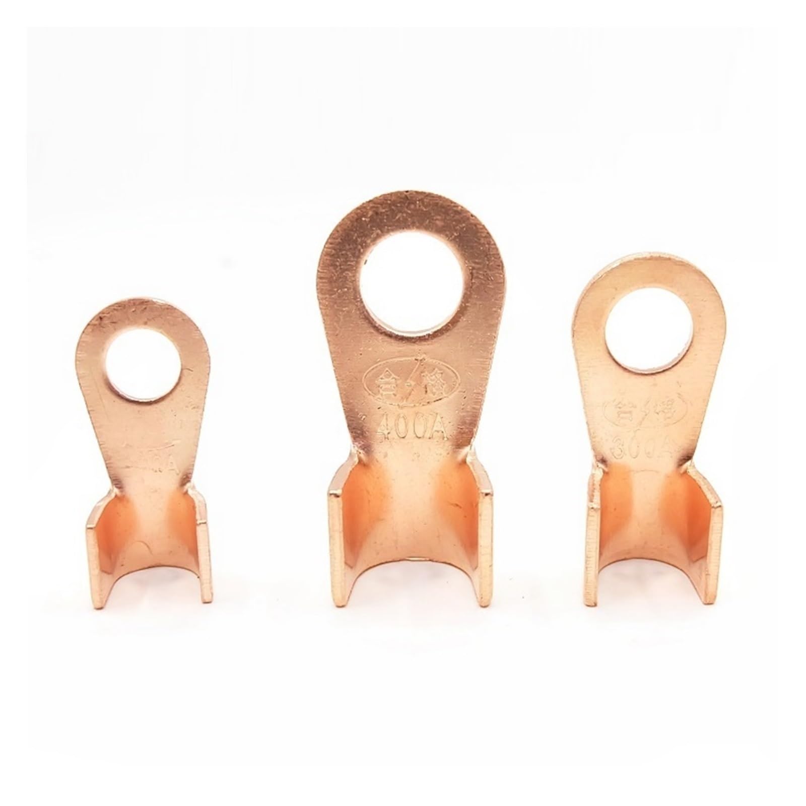 OT-Serie Terminal 3 10 20 40 50 60 80 100 A Spleißdraht Kupfer O-förmiger runder blanker Kabelstecker (Size : 198PCS with box)