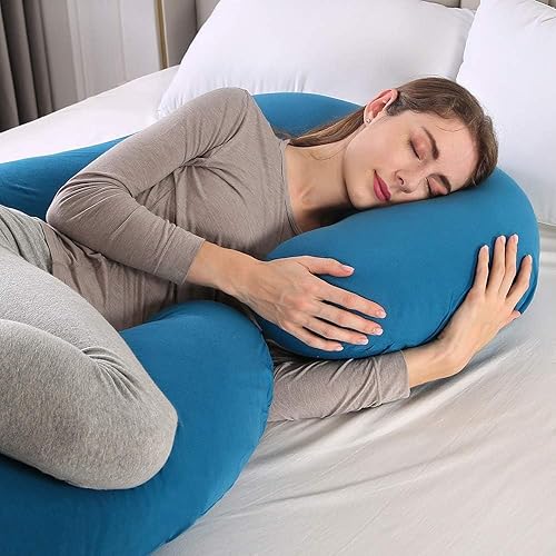 Miniatura 2 de yoyomax Almohadas de embarazo, almohada de maternidad de cuerpo completo, almohada de espuma viscoelástica para embarazo, con almohadas extraíbles,