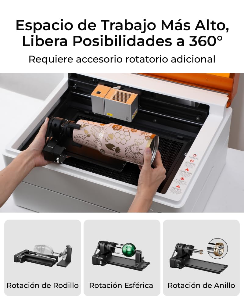 xTool Base Elevada M1 Ultra con Panel de Nido de Abeja, Panel de Trabajo de Nido de Abeja para Rápida Disipación de Calor y Protección de Escritorio, Dimensiones: 24,4" x 19,6" x 5,5".