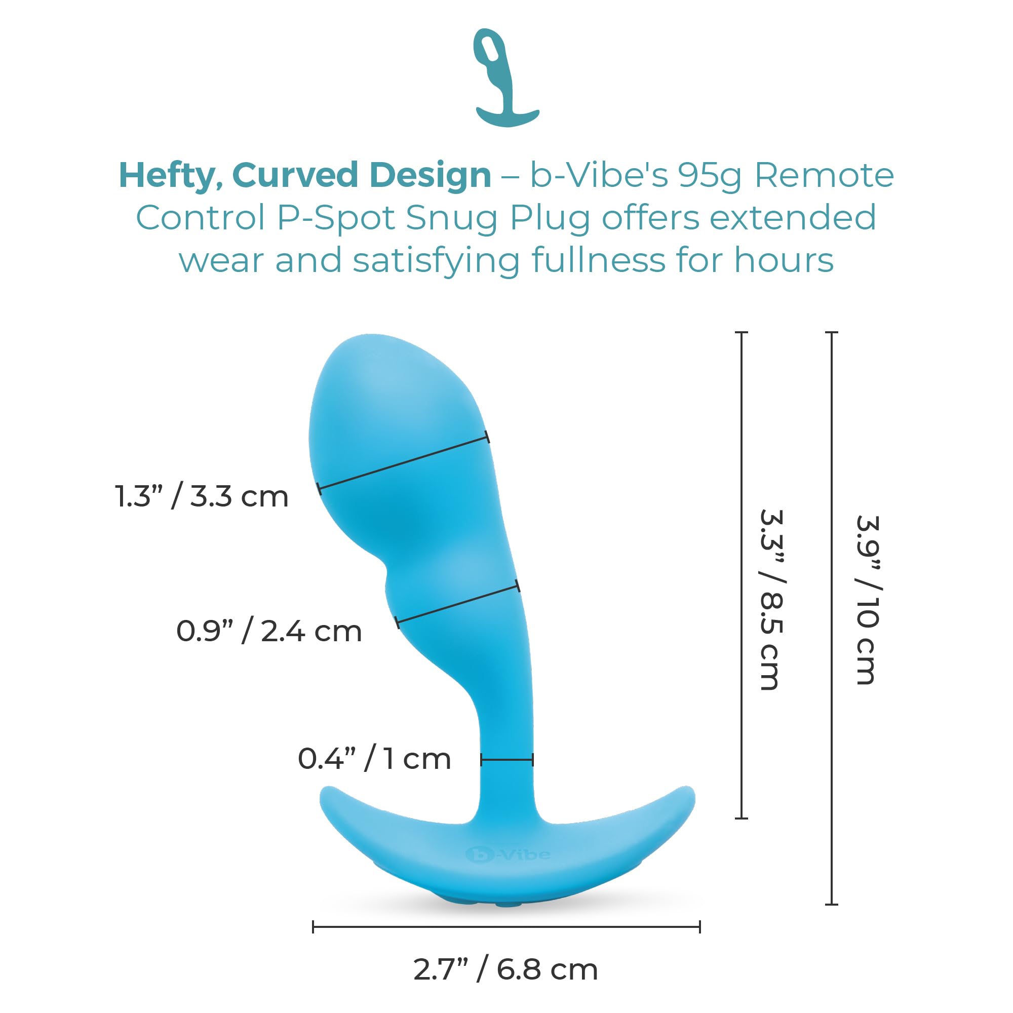 Plug Anal con Control Remoto B-Vibe Azul - Marca: B-Vibe - EAN: 4890808291276