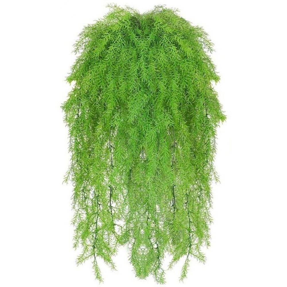 Plantes artificielles suspendues pour verdir un coin sombre sans entretien