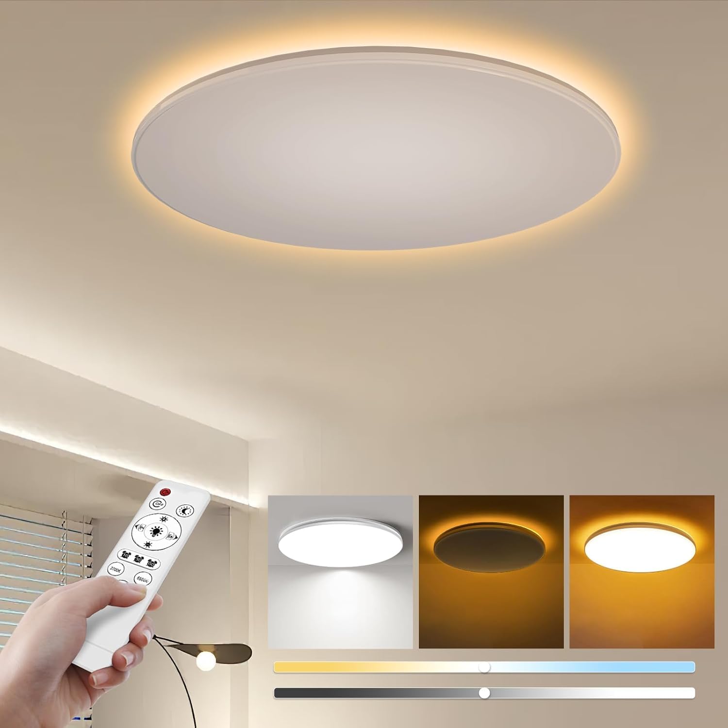 LED シーリングライト 45W 極薄型 シンプル おしゃれ 天井照明 112 Amazon.co.jp : LED シーリングライト 8～10畳 45W 4500LM 天井照明