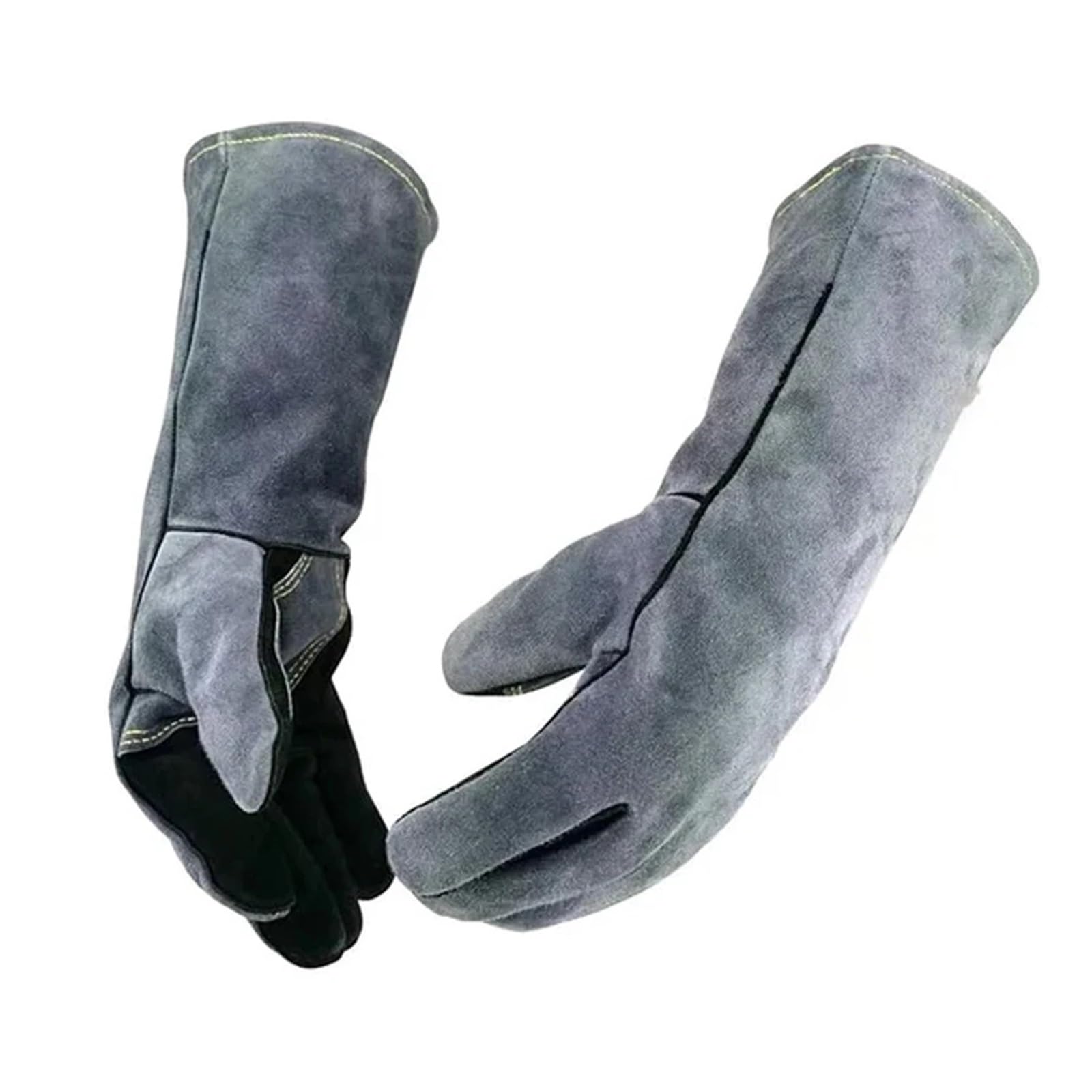 40cm Extended Welding Gloves Double-layer Heat Insulation Puncture Resistant Welding Gloves Garden Working Safety Gloves