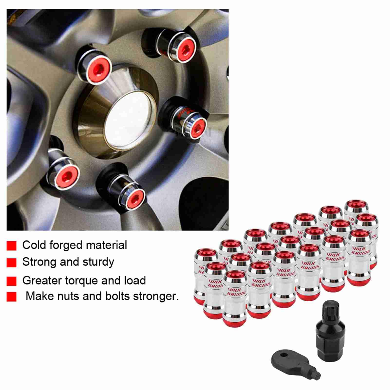 Amazon.com: M12xP1.5 Car Racing Lug Wheel Nuts Screw Iron Racing
