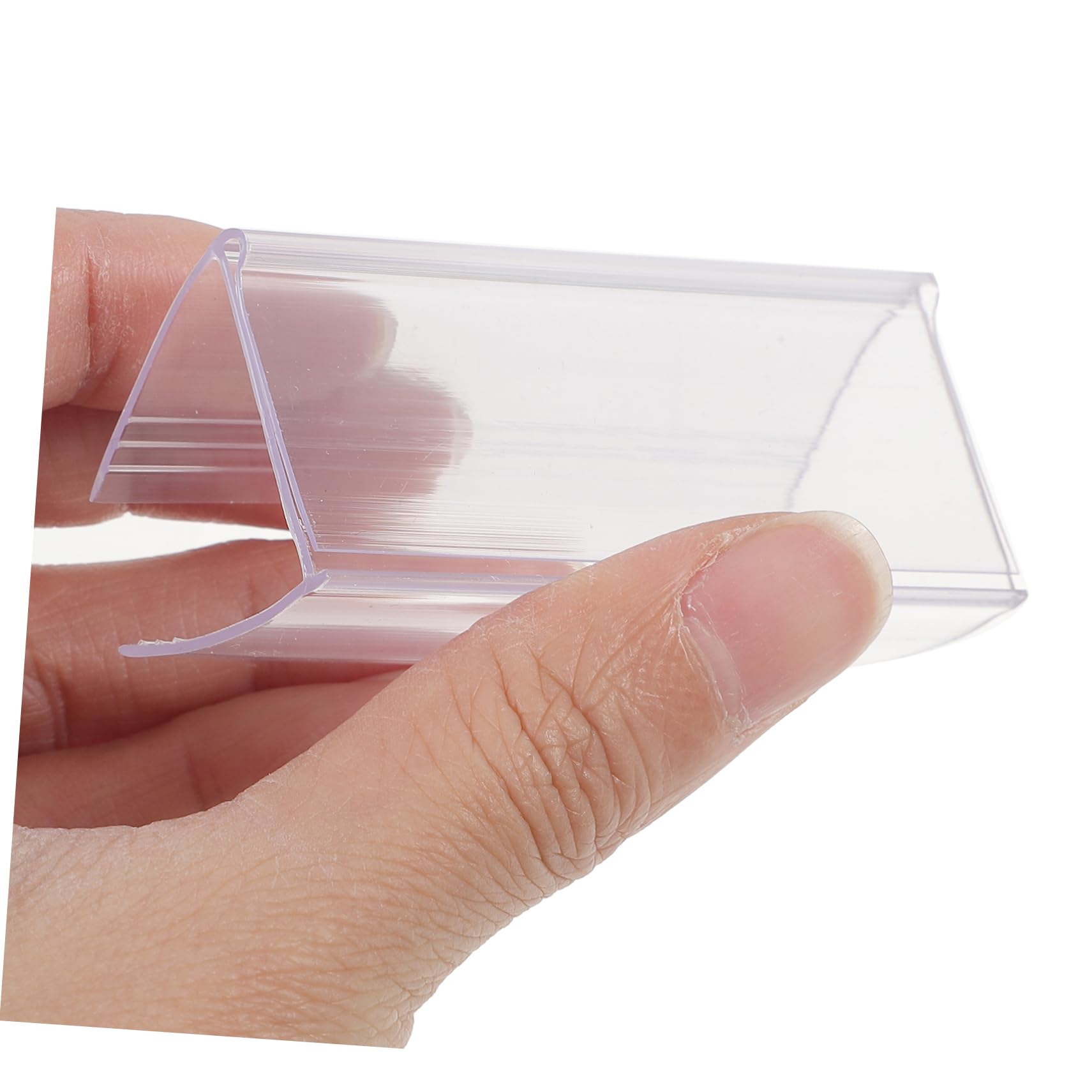 300pièces Porte-étiquette Transparent Support Affichage Pour Étiquettes De Prix Pour Supermarchés Et Magasins