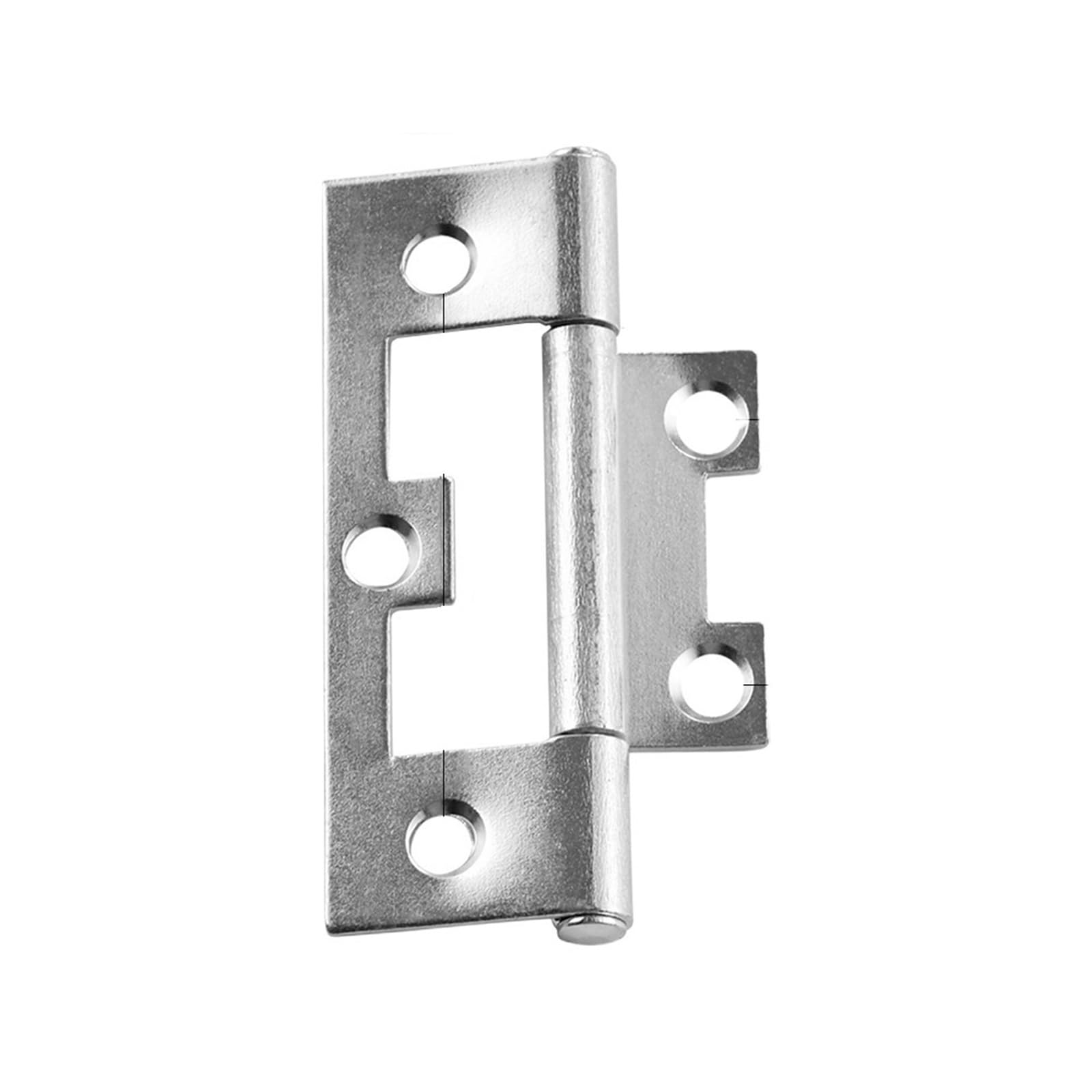 6Pcs Iron Flush Door Hinges Cupboard Furniture Hardware Vintage Wooden Box Spring Decorative Butt Hinge with Screws for Door(Color 05)