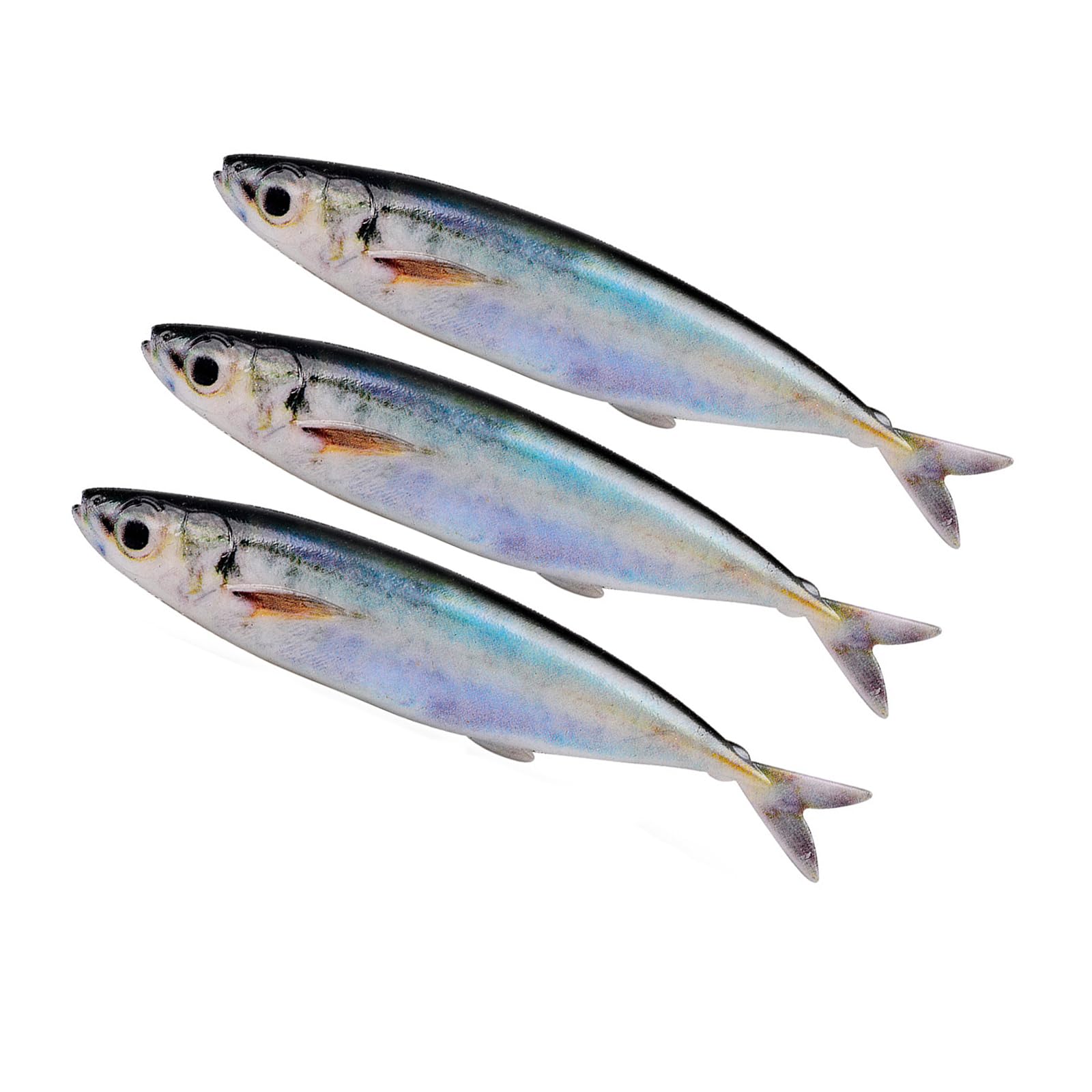 CUNZJIA 3Pcs Floating Soft Mackerel Baits Fishing Lure Dragging Swinging Swimming Baits Soft Artificial Swimbait Fishing Tackles