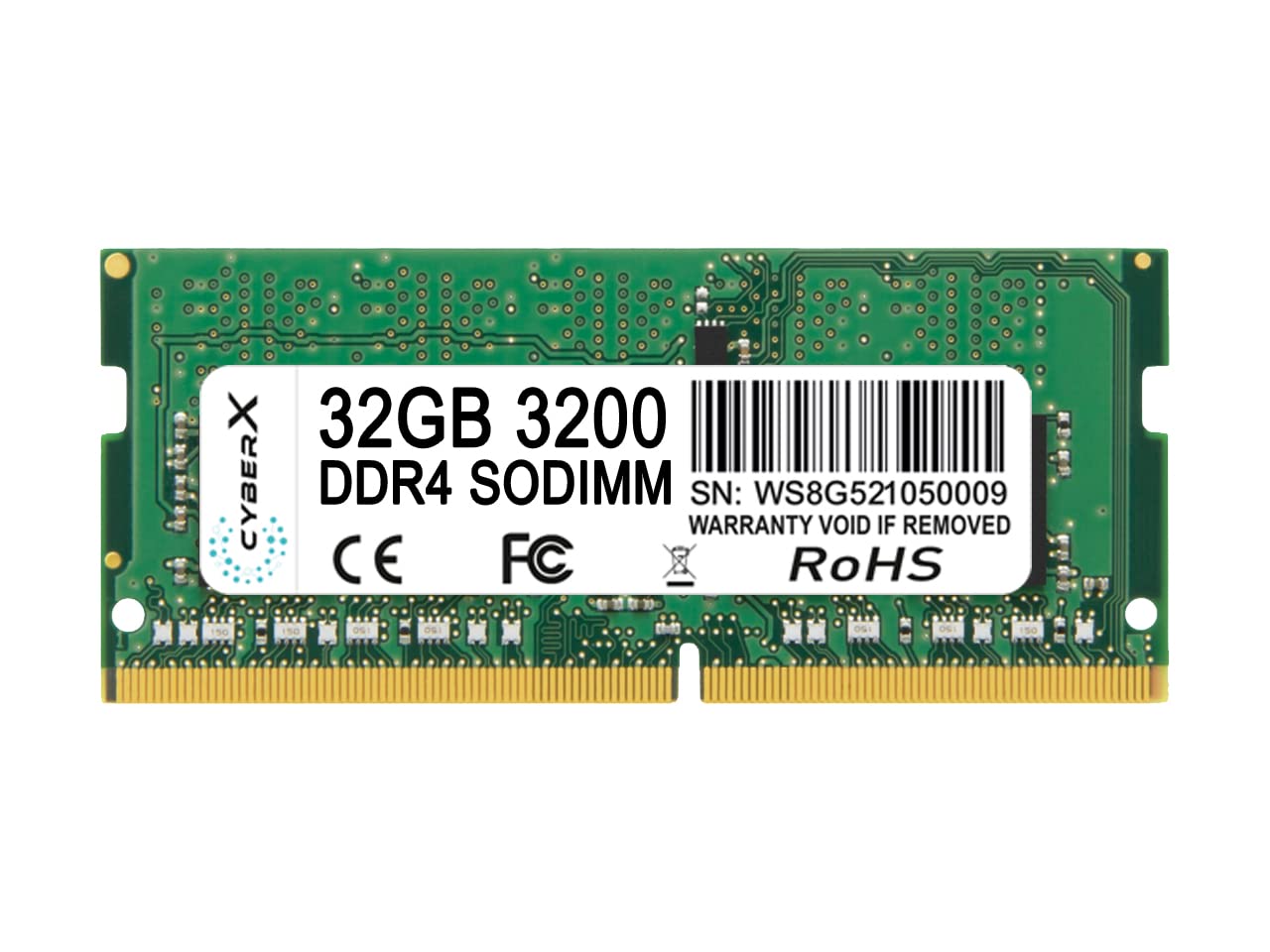 CYBERX 32GB DDR4 3200Mhz Laptop Ram (B09M391CCM) Amazon Price History, Amazon Price Tracker