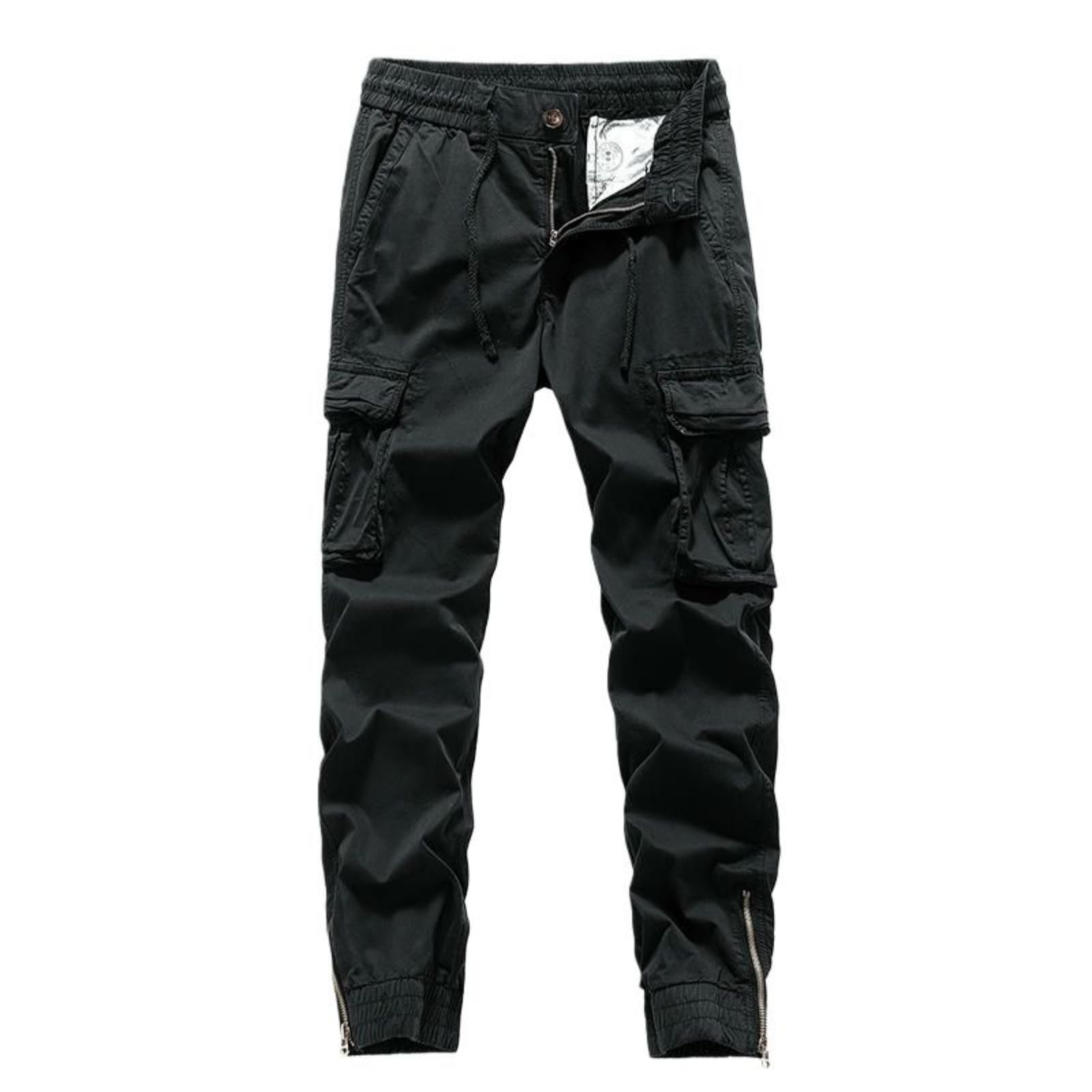 Pantalon cargo ample en coton délavé idéal pour les sorties urbaines - 7