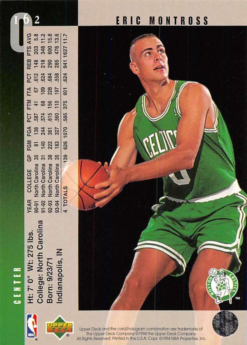 ERIC montross　NBA　プロバスケットボール　トレーディングカード Amazon.com: 1995-96 Jam Session #7 Eric Montross NBA Basketball
