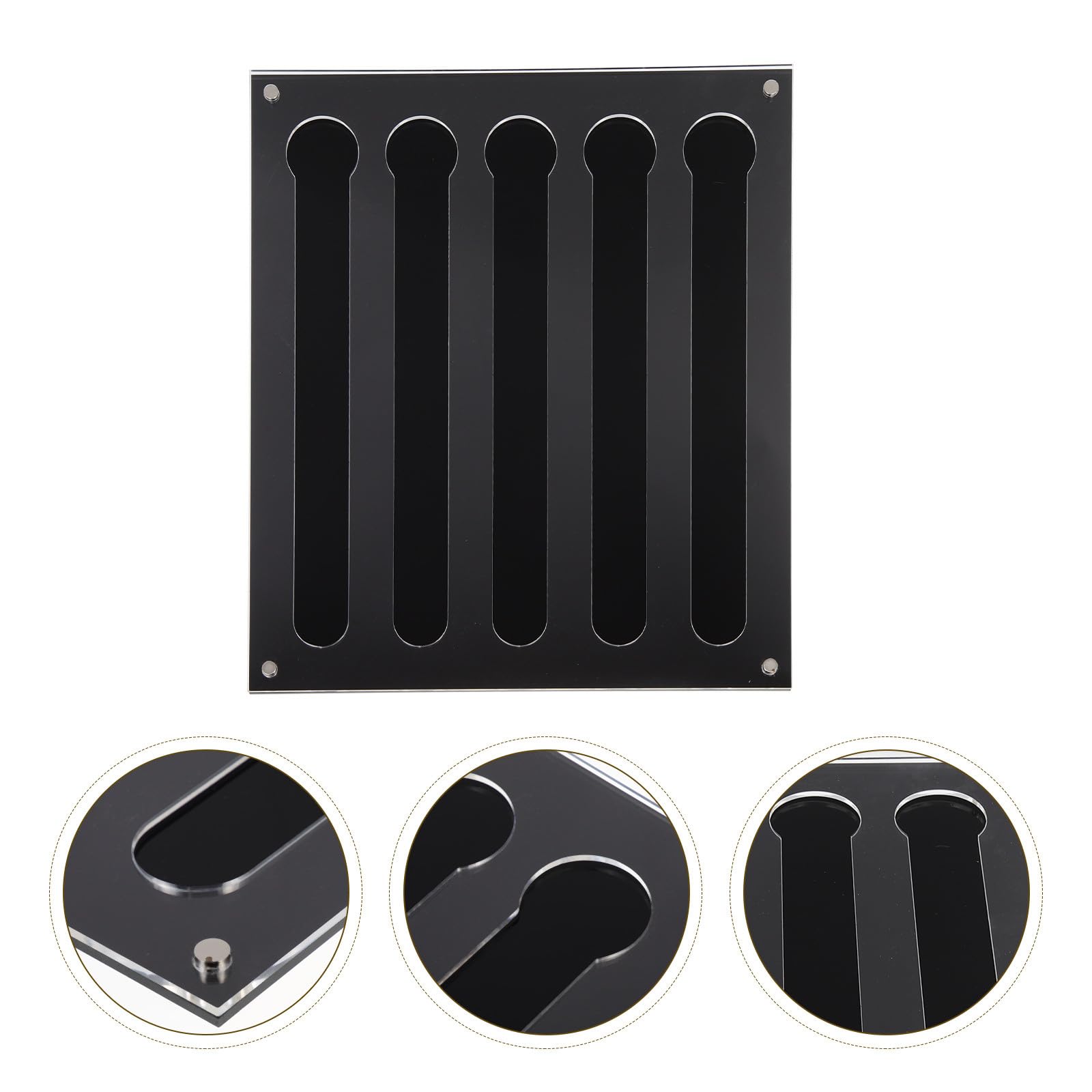 NUOBESTY Wandmontierter transparenter Kaffeekapselhalter aus Acryl platzsparender Haushalts Kaffeehalter für kompatible Kapseln praktisches Kaffeezubehör für Küche und Büro