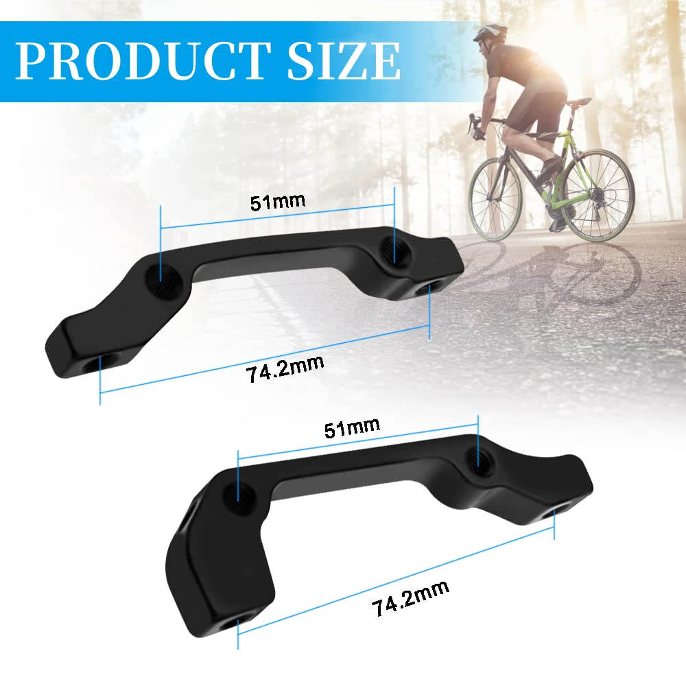 Adattatore Staffa Freno A Disco Bici – Posteriore IS 20mm 160mm / Anteriore 180mm - Foto 2
