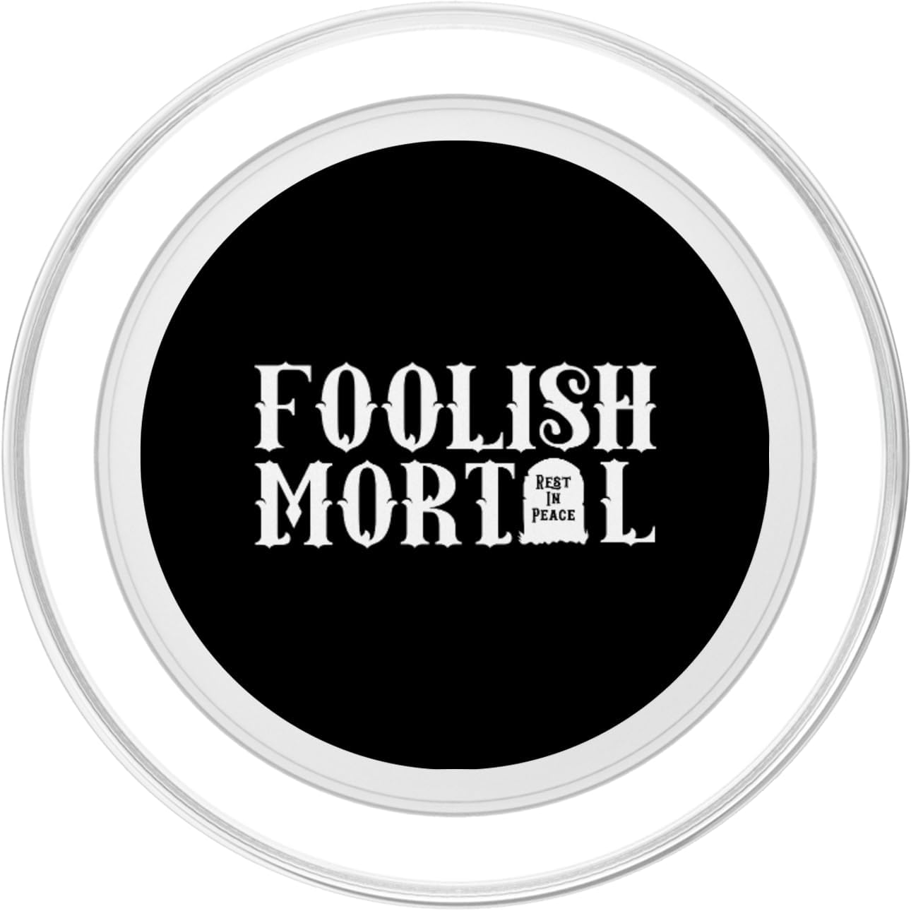 Foolish Mortal Lazy Halloween Funny PopSockets MagSafe PopGrip for iPhone