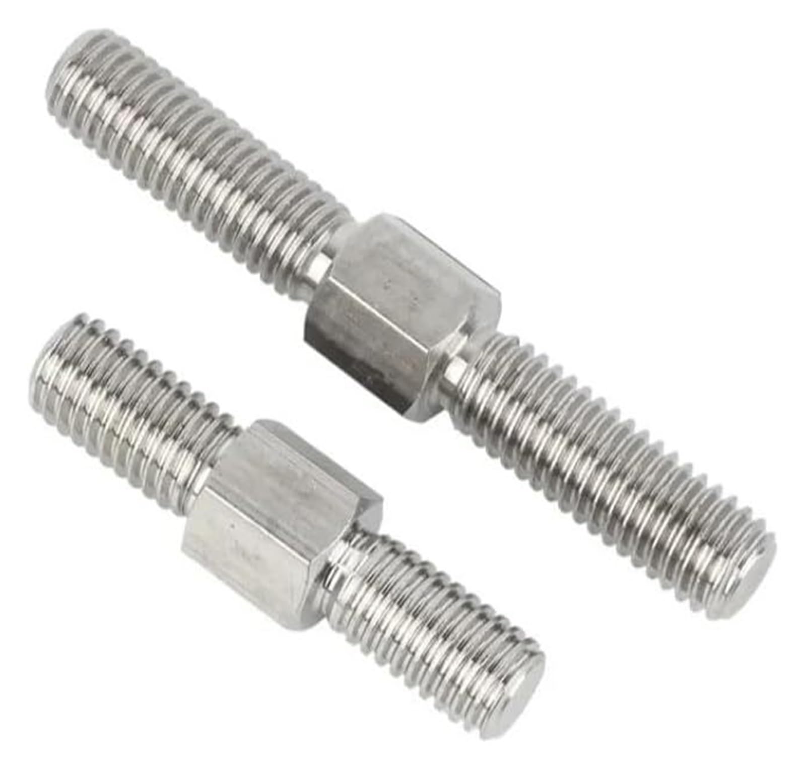 Varilla roscada Varilla roscada de doble extremo M6 304 de acero inoxidable con doble cabezal, rosca izquierda, varilla roscada de doble extremo derecha, pernos prisioneros(60mm)