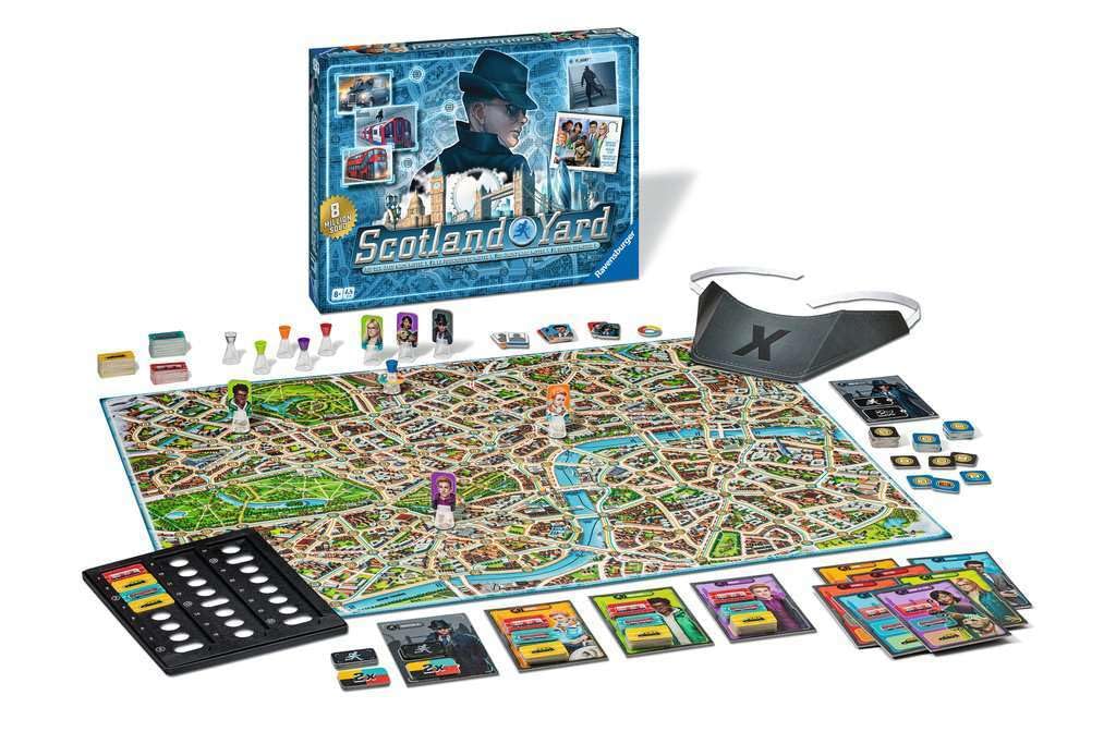 Juego de Mesa Ravensburger 27515 - Scotland Yard: Juego Familiar, Juego de Mesa para niños y Adultos, Juego del año, para 2 a 6 Jugadores, a Partir de 8 años
